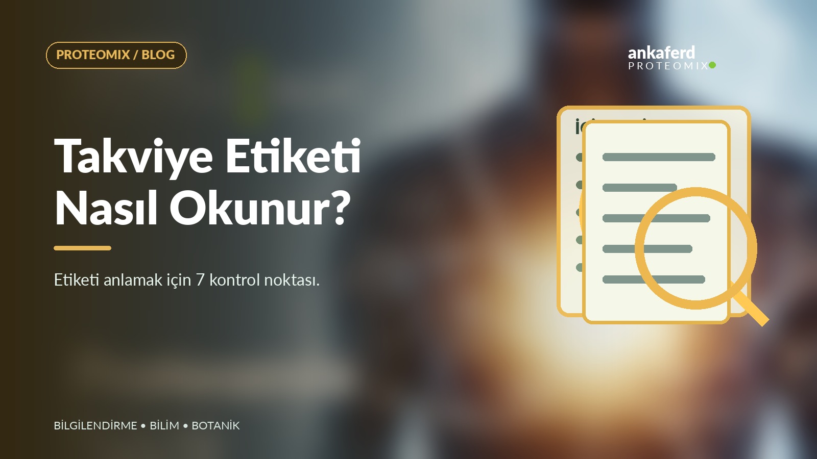 Etiket okumayı temsil eden kontrol listesi ve büyüteç çizimi