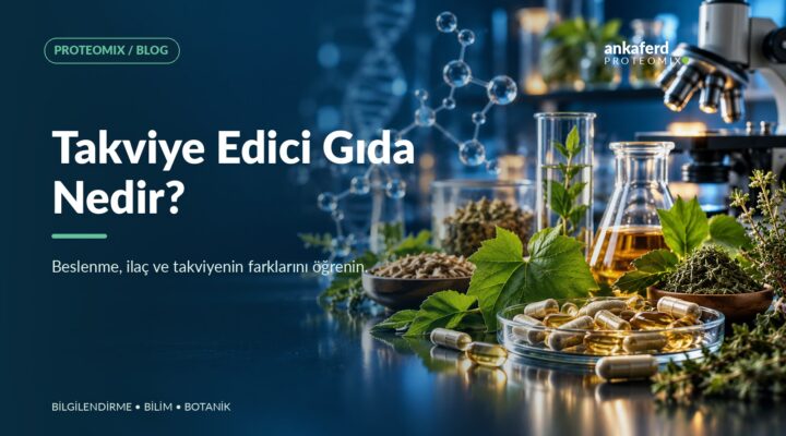 Bitkisel hammaddeler ile takviye edici gıda formlarını gösteren editoryal kompozisyon